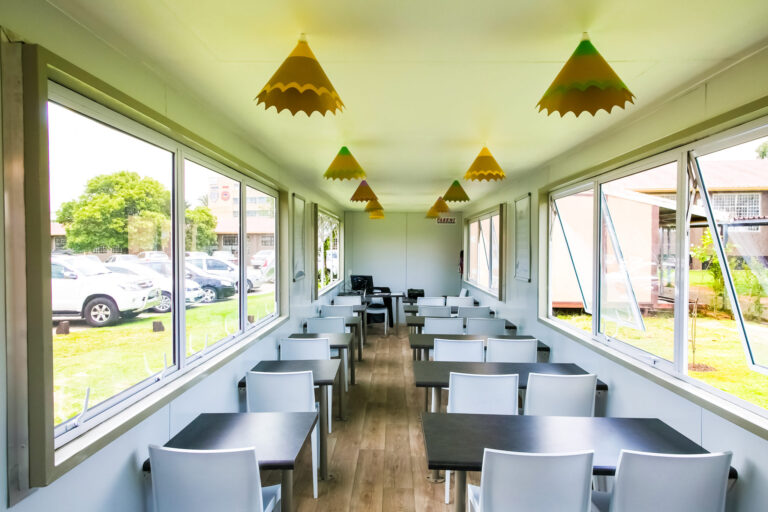 transforming shipping containers into classrooms